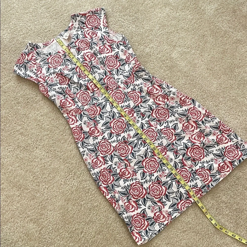 Mata Traders Pink A-line Midi Dress Sleeveless Crew Neck - Picture 5 of 10